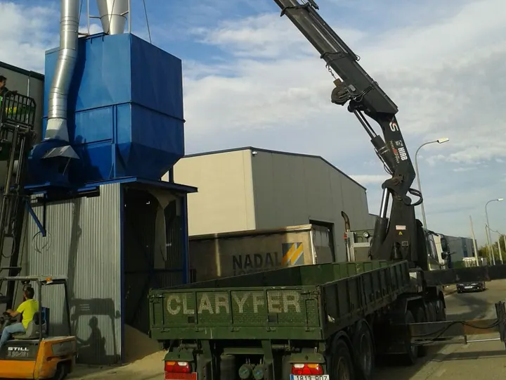 Trabajo real 146 de Grúas Claryfer