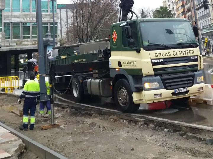 Trabajo real 120 de Grúas Claryfer
