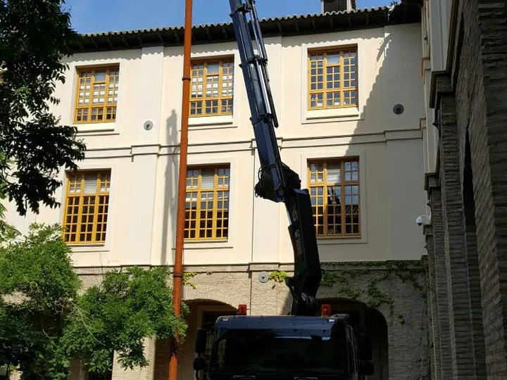 Trabajo real 115 de Grúas Claryfer