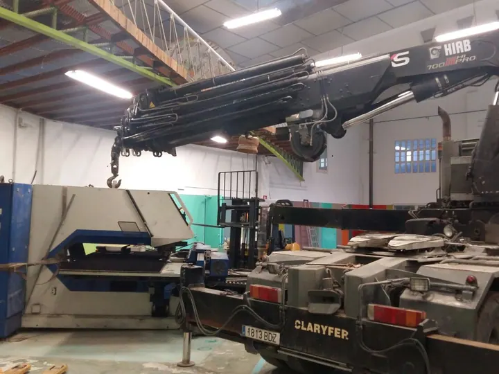 Trabajo real 105 de Grúas Claryfer