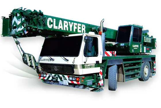 Trabajo de grúa y transporte Claryfer: Autogrua-Grove-GMK-2035